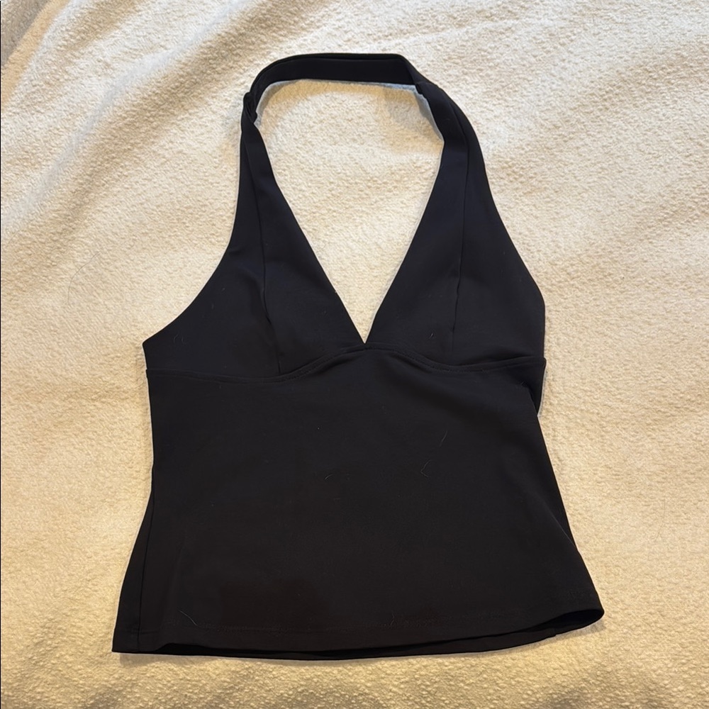 Free People Black Halter Top